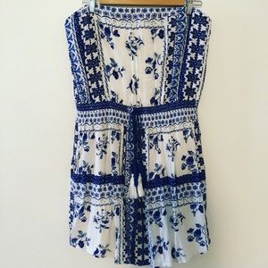 Target Navy Blue Strapless Dress
